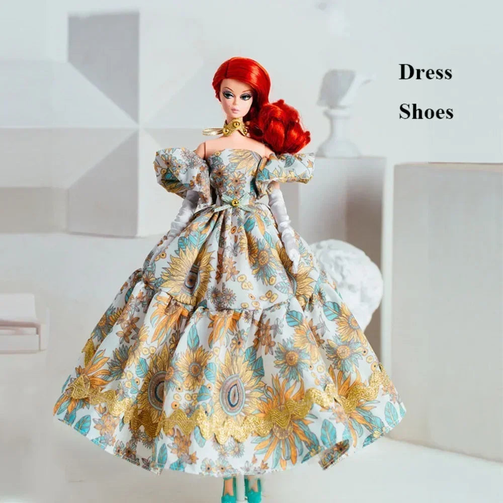 Elegant Doll Party Clothes High Quality Fashion 10 Styles Plush Coat Casual Wears Doll Dresses 11.5