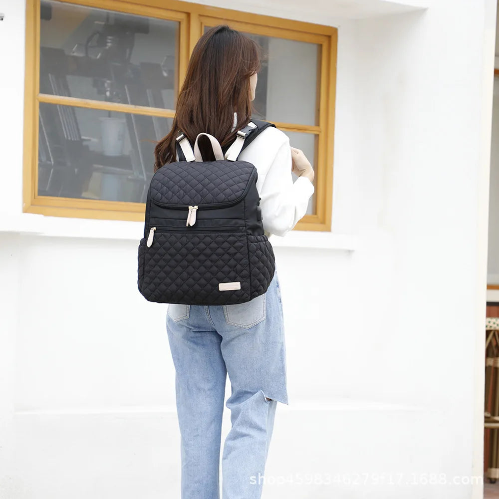 Diaper Bag Backpack,Waterproof Baby Diaper Bag with Changing Pad Converts into Baby Tote Bag Diaper Backpack Stroller Bag and Cr