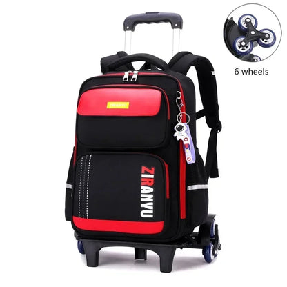 Student Rolling Backpacks for Primary School Children Trolley School Backpack Wheeled Bag Back To School Backpacks with Wheels