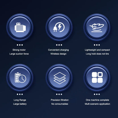 Handheld Vacuum Cleaner Cordless USB Charging Portable for Car Home Office Pet Hair Strong Suction Lightweight Mini Cleaner