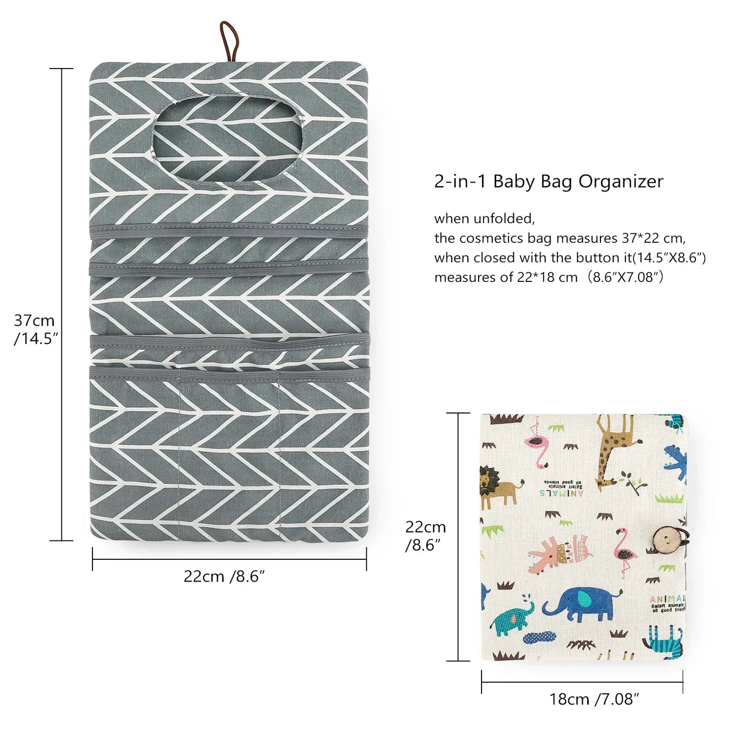 Portable Baby Diaper Bag Stroller Nappy Bags Newborn Quilted Button Diaper Storage Multifunctional Organizer Babies Accessories