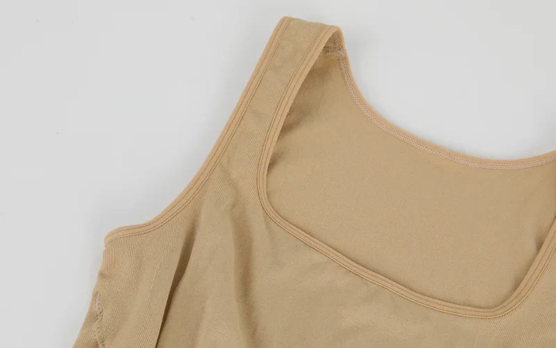 Shapewear for Women Seamless Camisole Compression Vest Tummy Control Body Shaper Waist Trainer Underwear Square Neck Tank Top