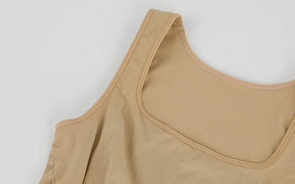 Shapewear for Women Seamless Camisole Compression Vest Tummy Control Body Shaper Waist Trainer Underwear Square Neck Tank Top