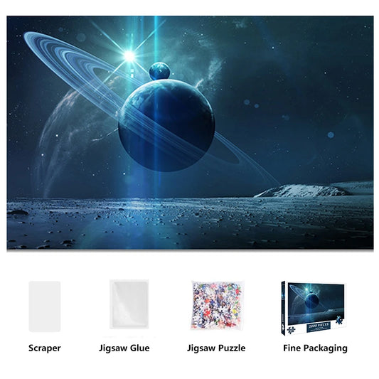 1000 Pieces Puzzle for Adult Planet Series Difficulty Decompression Games Educational Toys Christmas Gift Decorative Painting