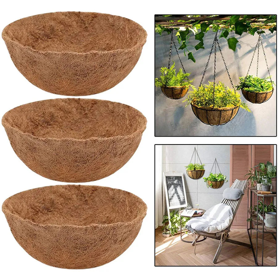 Coconut Palm Basket Cushion Coconut Palm Inner Lining Hanging Basket Hanging Pot Wall Hanging Flower Pot