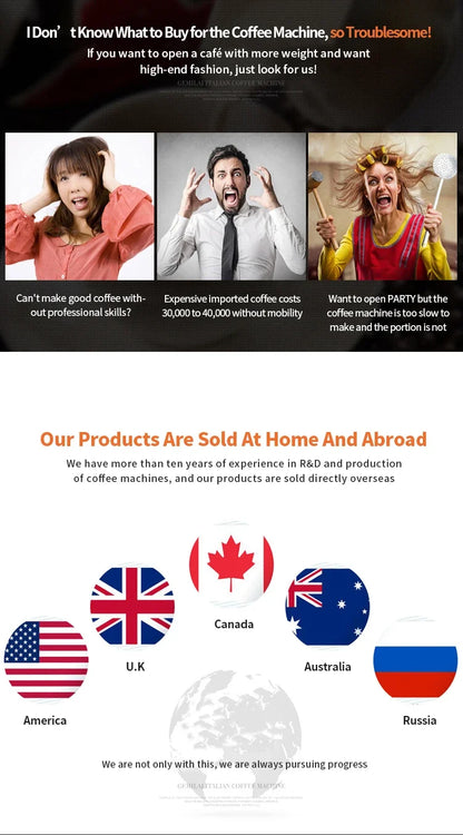 Germany Express Semi Auto Barista Commercial Espresso Expobar Maker Commercial Made in China Coffee Machine