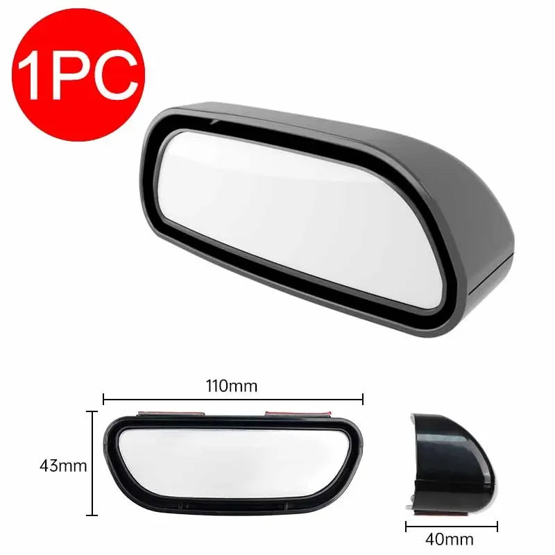 Car Mirror 360 Degree Adjustable Wide Angle Side Rear Mirrors Blind Spot Convex Mirrors for Parking Auxiliary Rear View Mirror