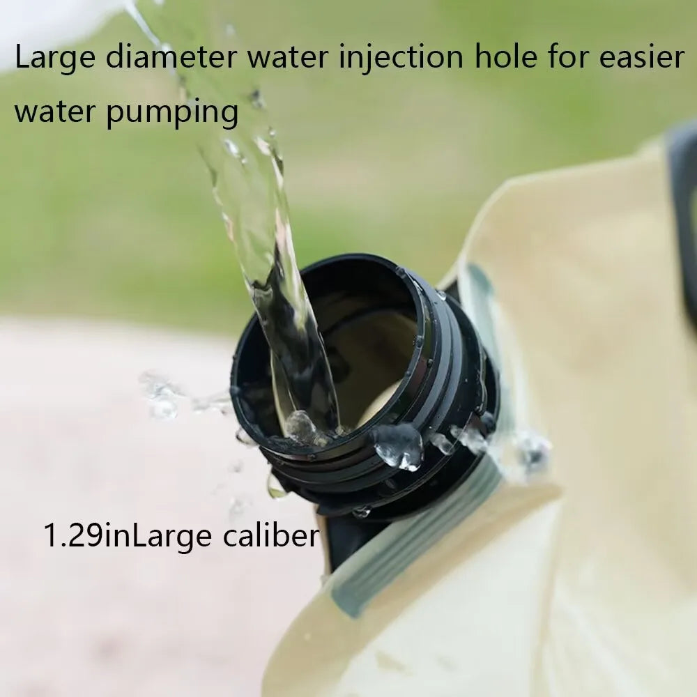 Outdoor Water Storage Bag 8L With Faucet Valve Travel Camping Food Grade Large Capacity Portable Foldable Plastic Water Bag