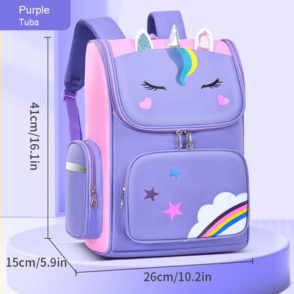 New elementary school students schoolbag shoulders backpack 6-12 years old one, two, three, four, five, six grades waterproof le
