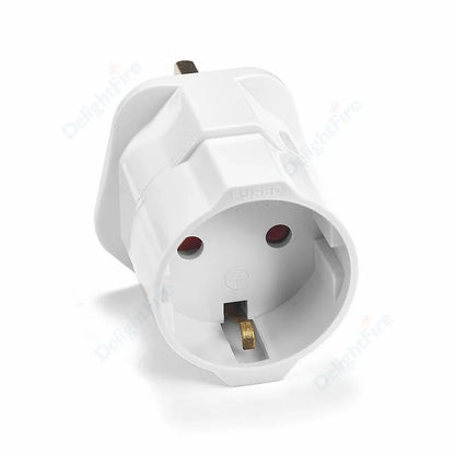 European EU To UK Plug Adapter Standard Euro 250V EU Plug To UK Electrical Socket Power Adapter Electrical Socket Outlet