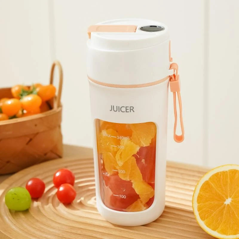 Portable Juicer Mini Electric Blender Multifunction Juice Maker Machine Fruit Mixers Extractors Smoothies Mixer 6 Blades 1200mAh
