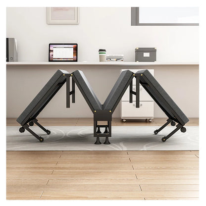 Four fold bed office nap bed nap tool factory directly operated office nap bed carrying wheeled marching bed