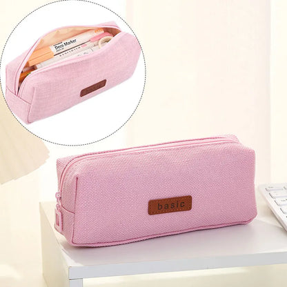Pencil Case Student Pencil Pouch Cosmetic Bag Office Stationery Korean Organizer For Student School Supplies