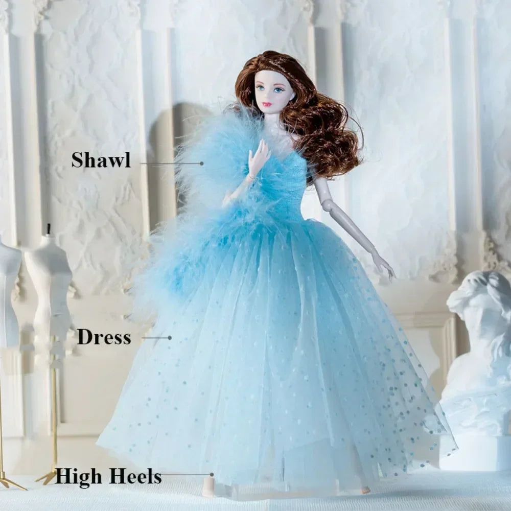 Fashion Doll Party Clothes Casual Wears Elegant PU Leather Coat 10 Styles Princess Windcoat Skirt 11.5