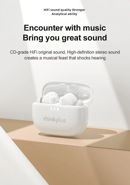 100% Original Lenovo Headphones Wireless Bluetooth 5.2 Earbuds HiFi Stereo Noise Reduction Headphones Touch Control 250mAH New