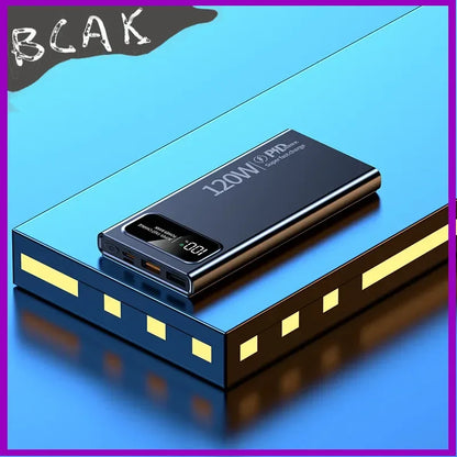 Quality BCAK New 120W Power Bank 20000mAh Super Fast Charging Large Capacity Mobile Power Supply