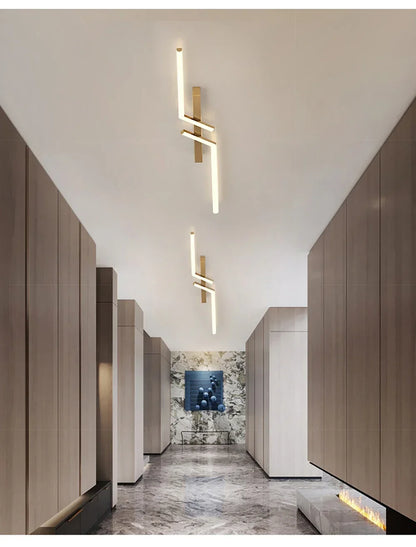 Modern LED Ceiling Light 60/80/100/120CM Living Dining Room Bedroom Lamps Lanterns Scandinavian Simple Lines Ceiling Lighting