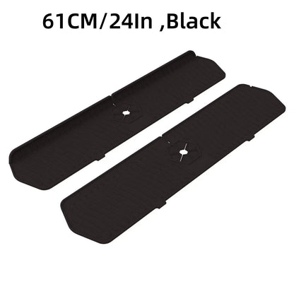 24/29.5inch Kitchen Sink Splash Guard,Silicone Draining Mat for Sink,Sink Protectors for Kitchen Sink Mat, Splash Guard Kitchen