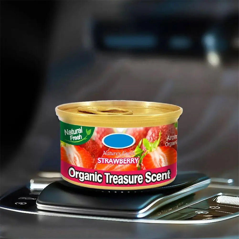 Car Air Freshener Odor Eliminator Canned Strawberry Fragrance Essential Long-Lasting Strong Aromatherapy For Car Interior Decora