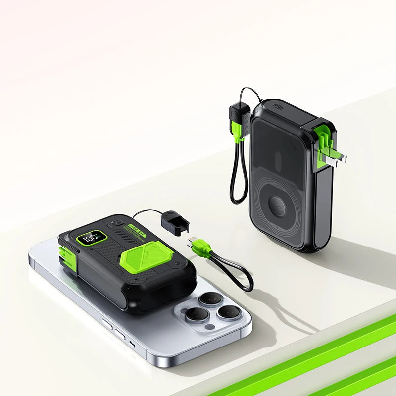 3 in 1 Energy Storage Charger Portable Wireless Power Bank 22.5w with Stand 20,000mah Waterproof & Sturdy Design