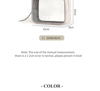 Tianzong Toiletry Bag Portable Travel Business Trip Cosmetics Cosmetics Bag Waterproof Transparent Cosmetic Bag