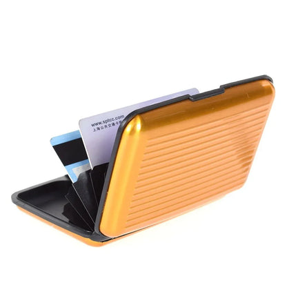 Aluminum Anti-Theft Wallets RFID Blocking Credit Card Holder RFID Wallet Metal Waterproof ID Card Case Coin Purse for Men Women
