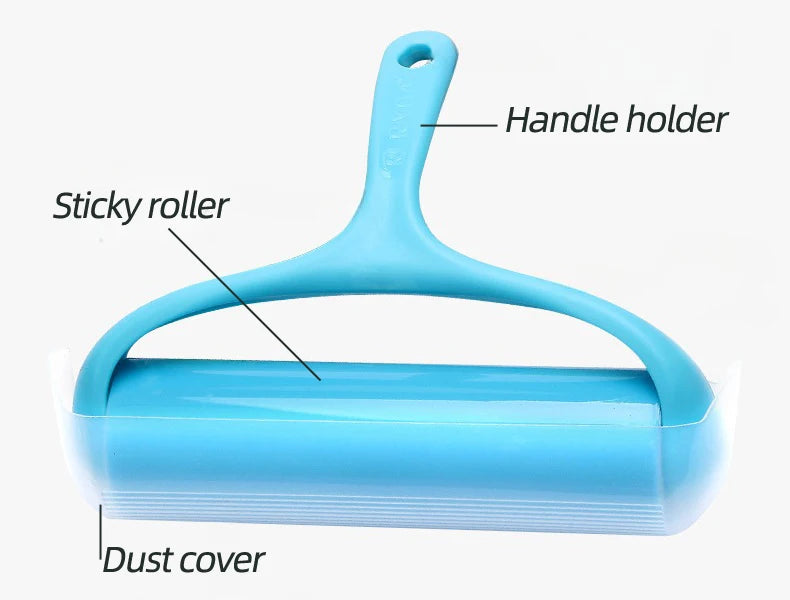 Cloth Sticking Roller Reusable Silicone Dust Removal Drum for Cleaning Hair and Debris on Clothes Carpets Sofas and Beds