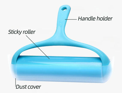 Cloth Sticking Roller Reusable Silicone Dust Removal Drum for Cleaning Hair and Debris on Clothes Carpets Sofas and Beds