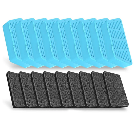 KYCOR-Cat Water Fountain Filters 2.2L/74Oz Automatic Pet Water Fountain Replacement Filters And Sponges