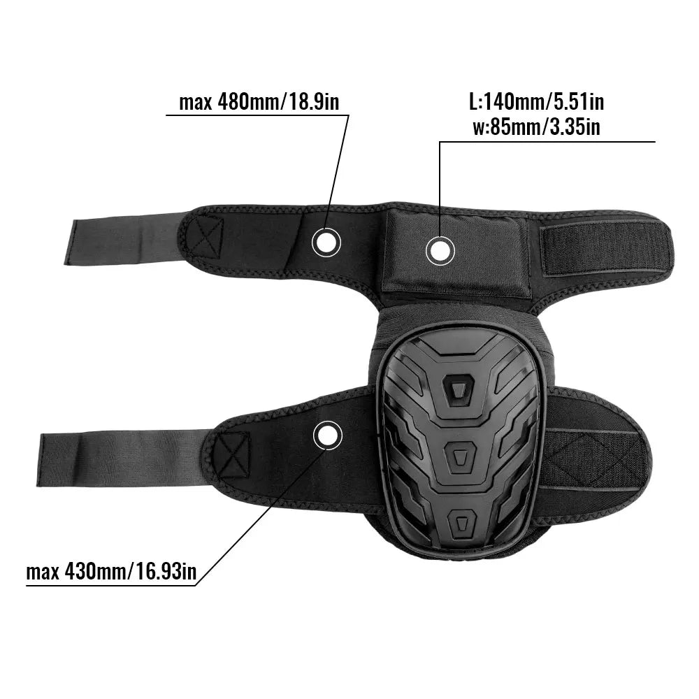 New Professional Heavy Duty EVA Foam Padding Knee Pads with Comfortable Gel Cushion and Adjustable Straps for Working, Gardning