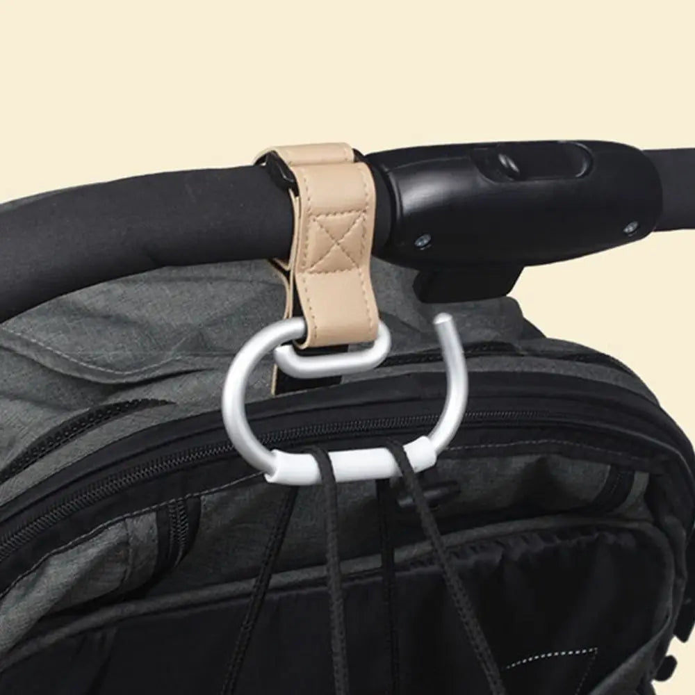 PU Baby Stroller Hooks Solid Color Stroller Accessories Hanging Hook Cartoon Cart Organizer Stroller Accessories Pram