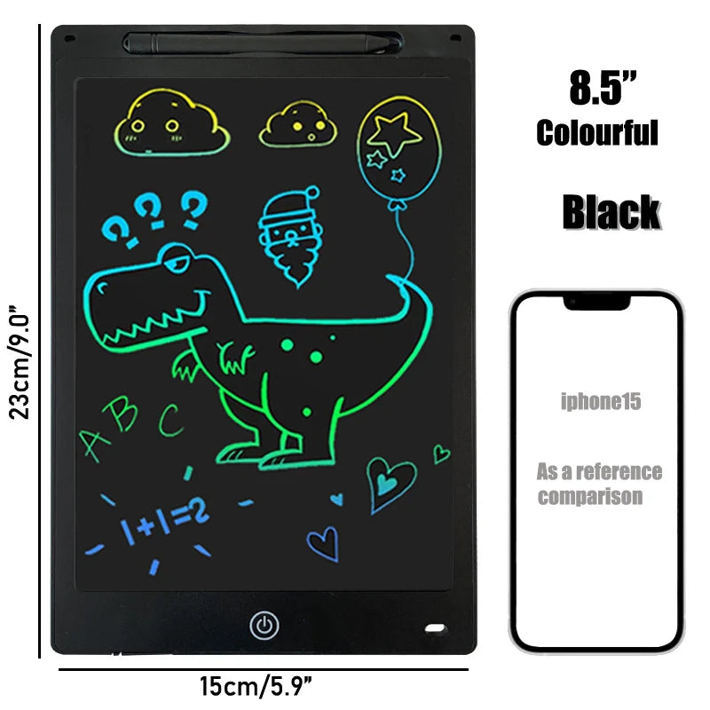 LCD Writing Tablet Doodle Board,8.5 inch Colorful Drawing Pad, Electronic Drawing Tablet, Drawing Pads, Travel Gifts for Kids