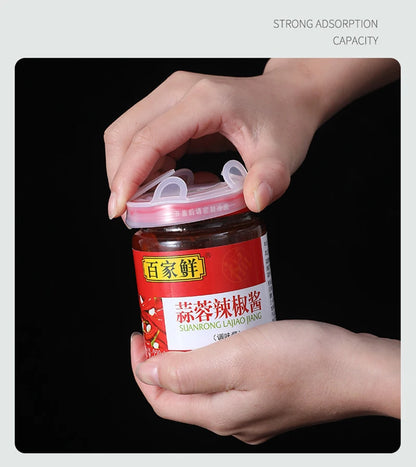 6pcs/set Silicone Covers Adaptable Silicone Lids Silicone Caps for Food Universal Dish Stretch Lids for Cans Kitchen Accessories