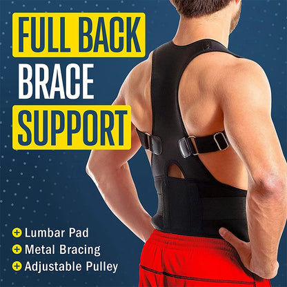 Posture Corrector Belt, Back Brace for Posture, Adjustable Back Support Straightener Shoulder Posture Support for Pain Relief