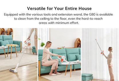 ILIFE G80 Cordless Handheld , 22000pa Suction, 45 mins Runtime,LED Illuminate, 45mins Runtime, Home Appliance