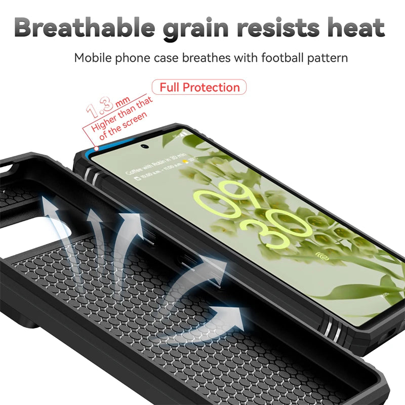 Full Cover For Google Pixel 7 Case For Google Pixel 7 6A 7A 8 Pro Push Window Magnetic Phone Holder Case For Google Pixel 7 Case