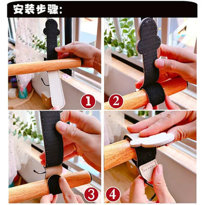 1/2pcs Baby Stroller Hooks Clips PU Leather Rotatable Cart Organizer Pram Hook Pram Rotate 360 Degree Stroller Accessories