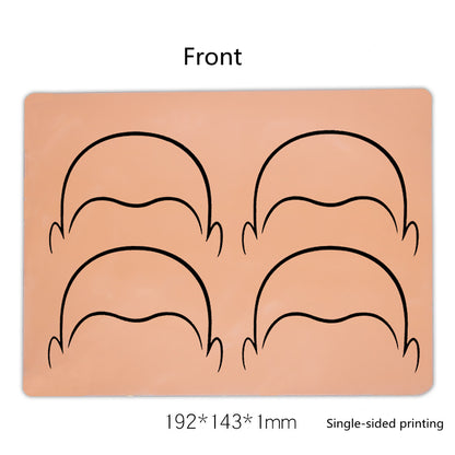 1pc Micropigmentation Soft Silicone Scalp Tattoo Practice Skin Microblading Hairline Design Training Skin SMP Tattoo Accessories