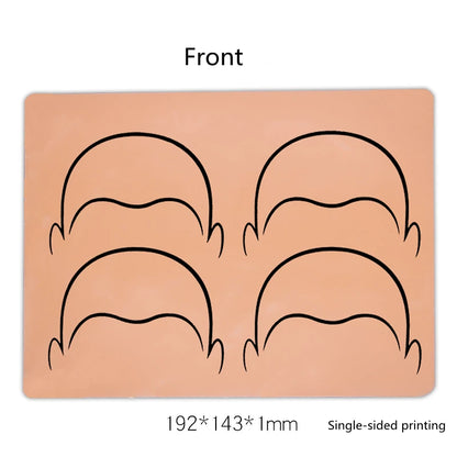 1pc Micropigmentation Soft Silicone Scalp Tattoo Practice Skin Microblading Hairline Design Training Skin SMP Tattoo Accessories
