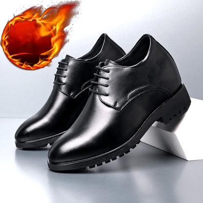 Banquet Inner Increase Men Shoes Invisible Elevator 10cm Black Height Increasing Formal Leather Shoes Business Men Wedding Shoes