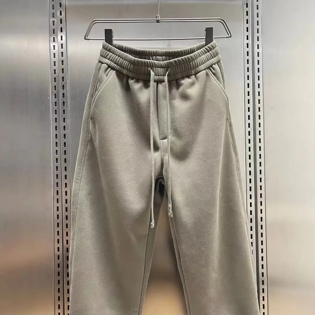 Outdoor Joggers Sweatpants Solid Color Casual Trousers High Quality Cotton Men's Brand Pants