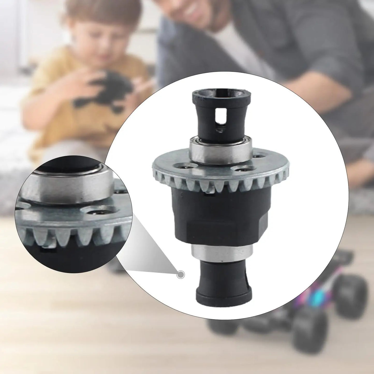 RC Car Differential Spare Parts, 1:18 Scale, DIY Accessory Sturdy Replace Parts for 18101 Crawler Car Model Truck Vehicles