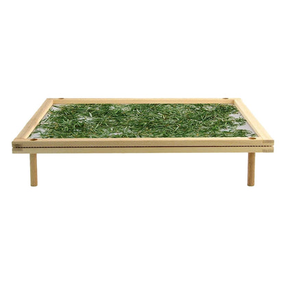 Stackable Food Dryer With Net Wooden Pasta Herb Drying Racks Multipurpose 2-Tier Food-Dryer Holder