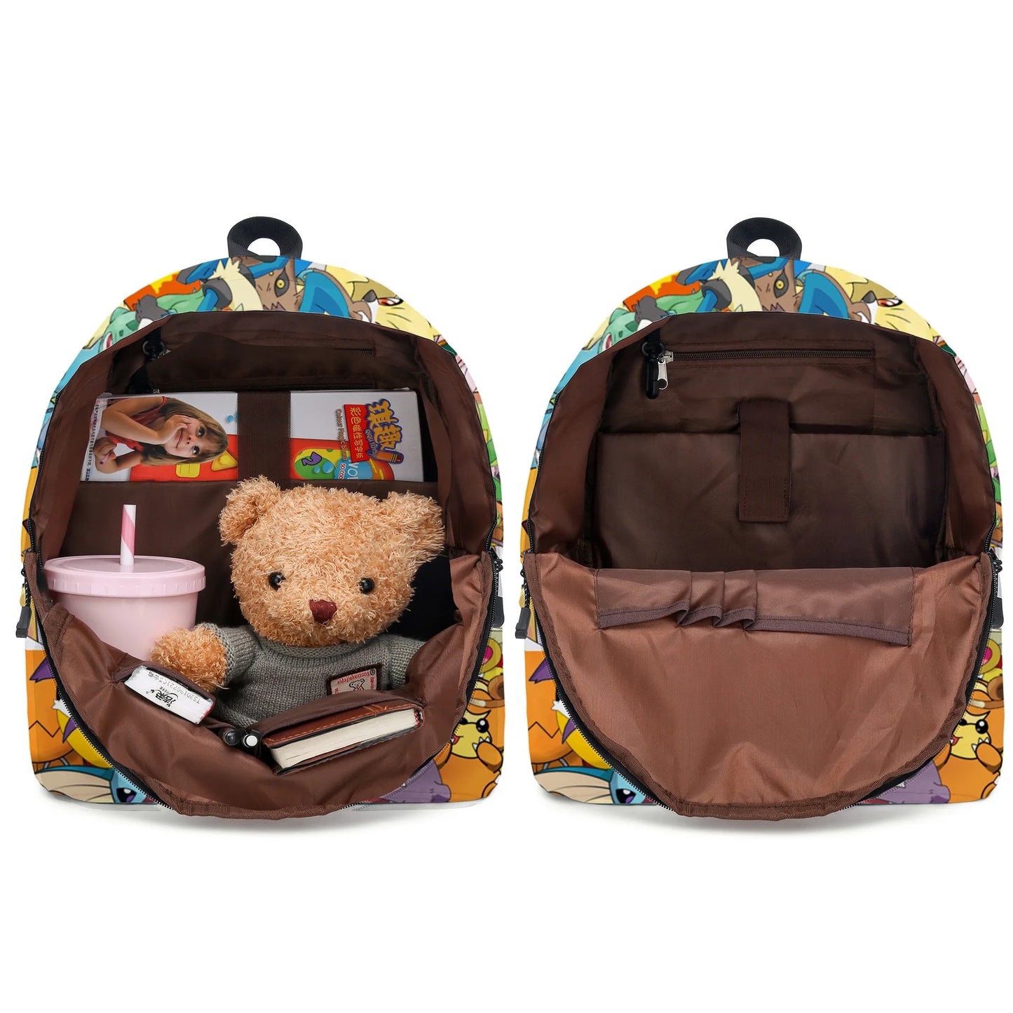 Pokemon Pikachu School Bags Backpacks Anime Kids Bags Kawaii Big Capacity Travel Bag Teenagers Schoolbag Girls Boys Rucksacks