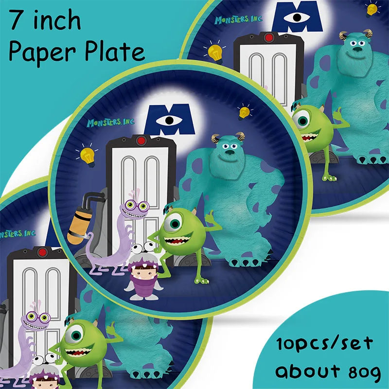 MINISO Monsters University Theme Birthday Party Decoration Party Supplies Hot Videos Scene Decoration Balloon Party Supplies