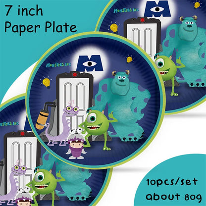 MINISO Monsters University Theme Birthday Party Decoration Party Supplies Hot Videos Scene Decoration Balloon Party Supplies