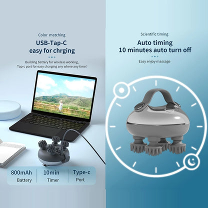 Electric Scalp Massager Rechargeable Head Massager Scalp Stress Relax Waterproof Handheld Hair Scalp Scratcher A Easy To Use