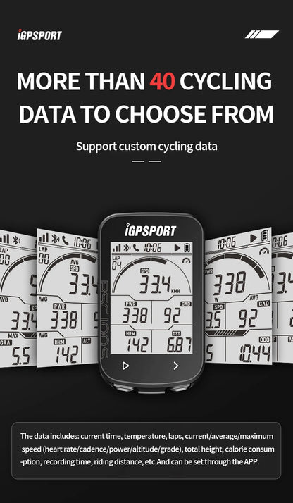 IGPSPORT Bicycle Computer BSC100S Computer BLE Bluetooth ANT Waterproof Wireless Bike Stopwatch MTB Road Cycling Bike Computer