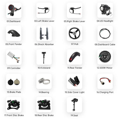 Kugoo M4 Scooter Parts Replacement Accessories For Kugoo M4 Electric Scooter Variety Spare Parts Accessories