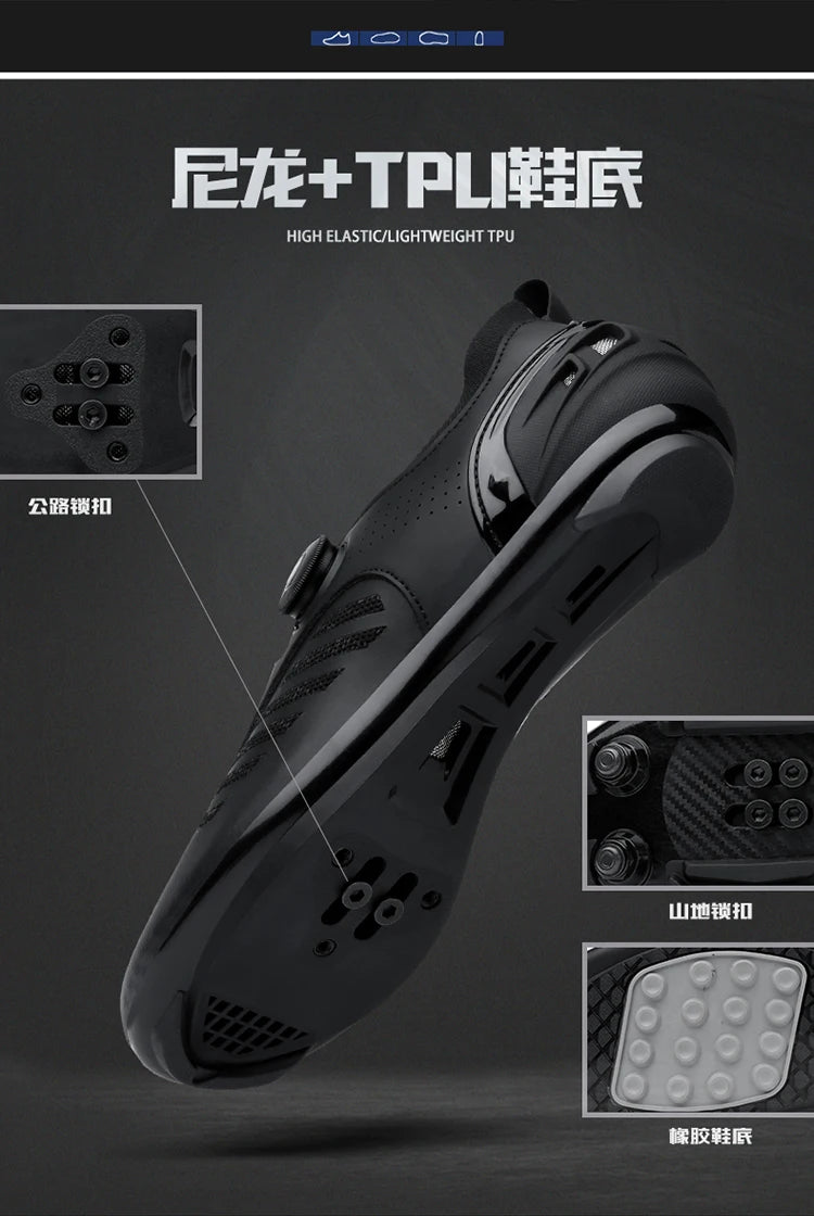 2024 Breathable Cycling Shoes Women's Mountain Bike Sneakers Road Bike Sneakers Men's Mountain Bike Sneakers